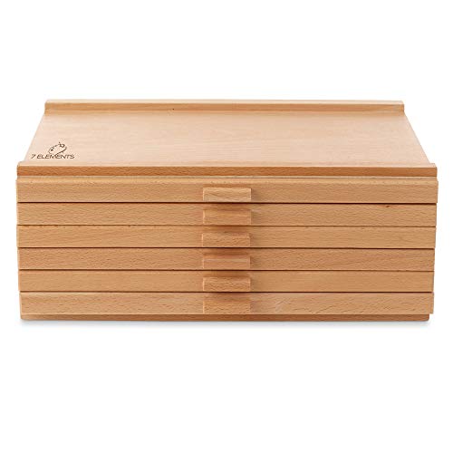7 Elements 6 Drawer Wooden Artist Storage Box G860