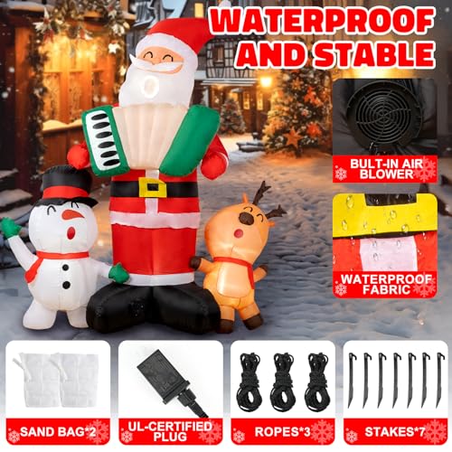 HFO 8 FT Halloween Inflatable Pumpkin Reaper Ghost with LED Lights W411