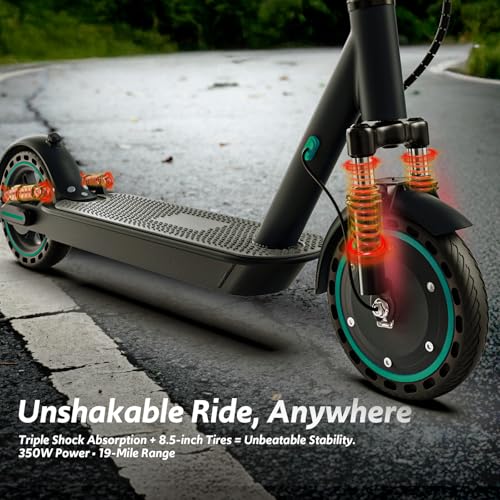 Electric Scooter for Adults, 500W Motor, 10" Vacuum Tires, Foldable E91738