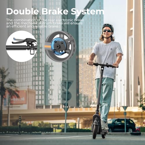 Jasion JS2/PRO Electric Scooter, 25 Miles Range, 22MPH Max Speed, 850W Peak Adult Escooter P831