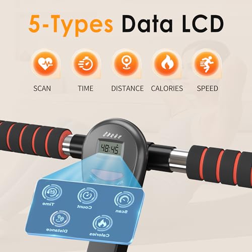 SogesGame Rowing Machine with 12 Levels Resistance, Digital Monitor, Home Gym Equipment C740
