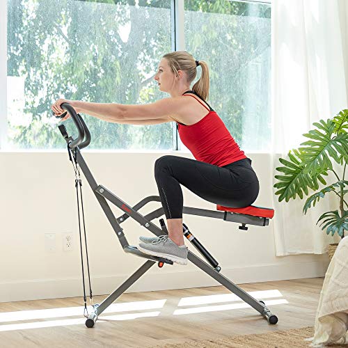 Sunny Health & Fitness Row-N-Ride PRO Full Body Squat Machine G774529