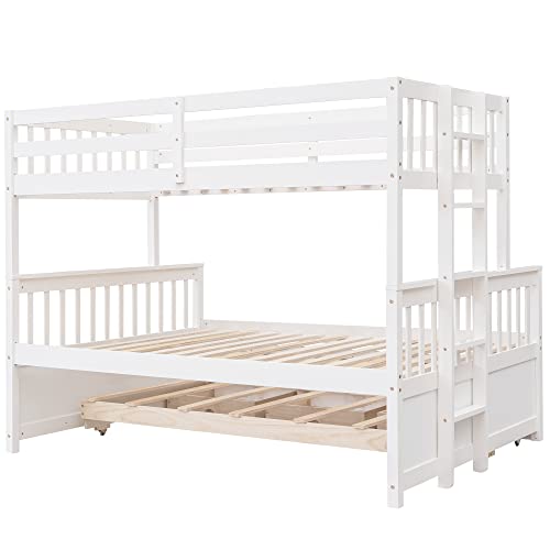 Harper & Bright Designs Twin Over Twin Bunk Bed with Storage Drawers, Solid Wood, Espresso P440327