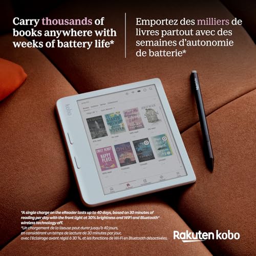 Kobo Libra Colour eReader 7" Glare-Free Colour E Ink Display, Black R62833