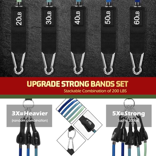 VEICK Resistance Bands with Handles for Home Workout O75059