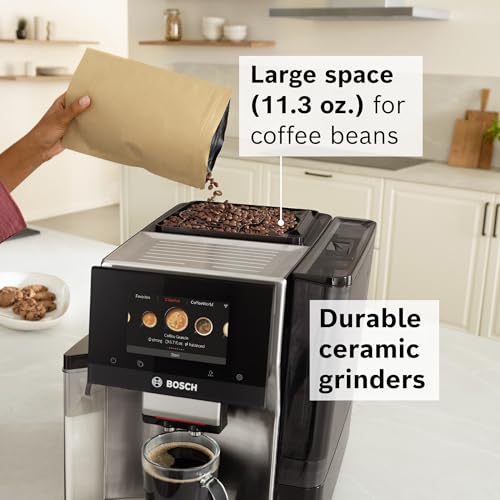 Bosch 800 Series Fully Automatic Espresso Machine, Silver D3019