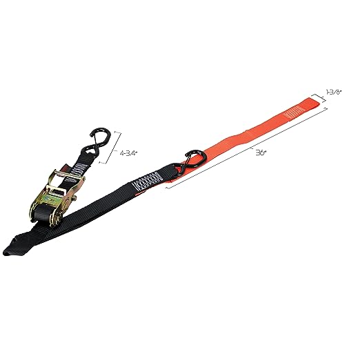 Extreme Max 5600.3204 Deluxe Motorcycle Wheel Chock Tie-Down Kit H30865