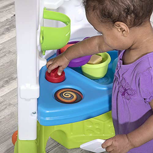 Step2 Toddler Corner House Kids Playhouse Indoor/Outdoor Playset with Kitchenette T716169