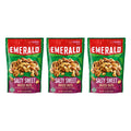 Emerald Nuts Salty Sweet Mixed Nuts, Features Kettle Glazed Peanuts, Almonds, Cashews, Kettle Glazed Walnuts, Kettle Glazed Pecans, 5.5 oz, Resealable Bag, (Pack of 3)