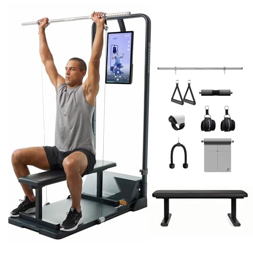 Gym Monster Smart Home Gym, Smith Machine Power Cage with Cable Crossover G34665