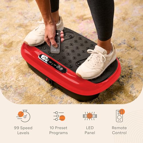 Lifepro Vibration Plate Exercise Machine with Magnetic Acupoints for Full Body Fitness P3479