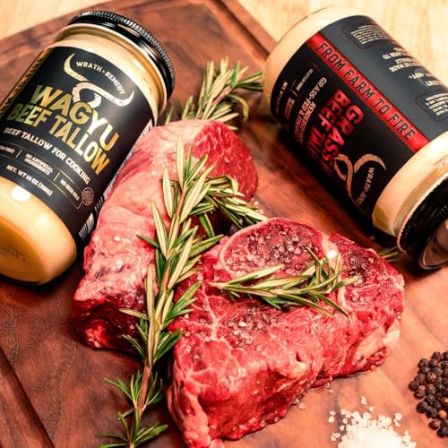 Organic Beef Tallow for Cooking, Grass-Fed, Keto-Friendly (14 oz) Q716800
