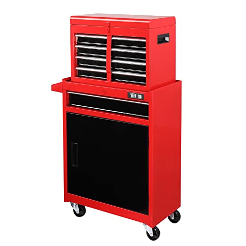 TUFFIOM 5-Drawer Rolling Tool Chest with Lockable Wheels X4579