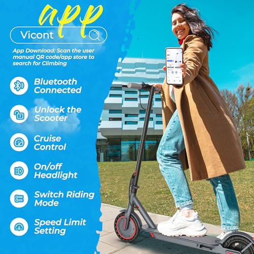 Electric Scooter with 10" Solid Tires, 500W Motor, 22 Miles Range, Folding D4827