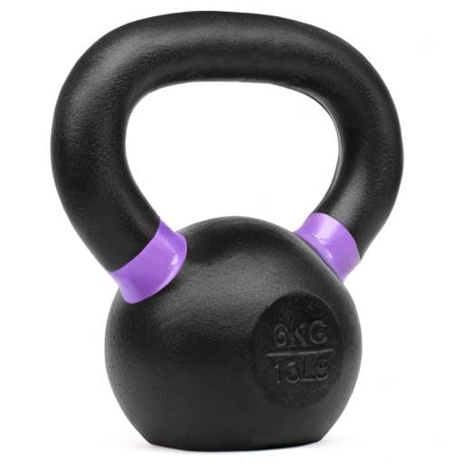 Yes4All Powder Coated Cast Iron Kettlebell Weight Set for Home Gym N15817