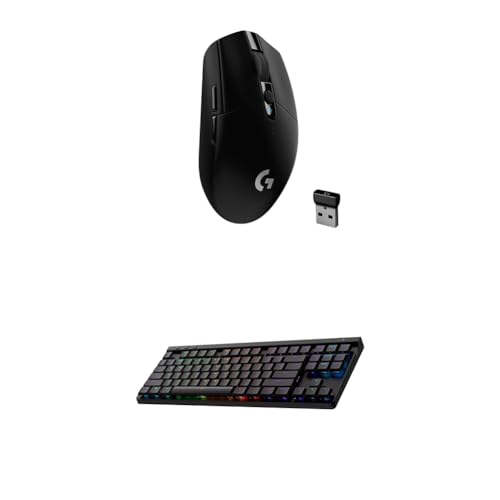 Logitech G305 LIGHTSPEED Wireless Gaming Mouse, Hero 12K Sensor, Black O4133