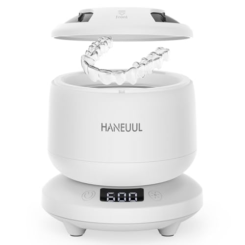 Ultrasonic Retainer Cleaner for Dentures & Aligner, 4 Modes, White U61236