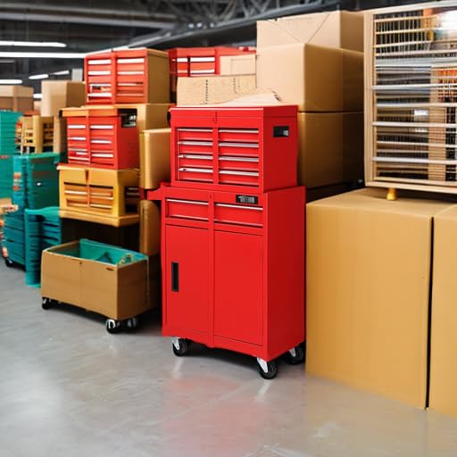 TUFFIOM 5-Drawer Rolling Tool Chest with Lockable Wheels X4579