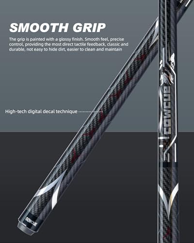 CRICAL Carbon Fiber Pool Cue Stick 58" with 12.5mm Tip J317692