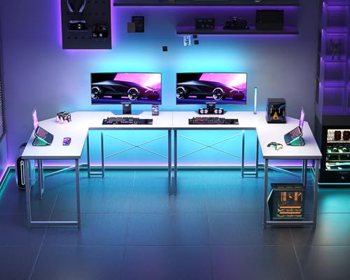 Casaottima L Shaped Gaming Desk Corner Desk for Home Office, 51 Inch, Black M173778