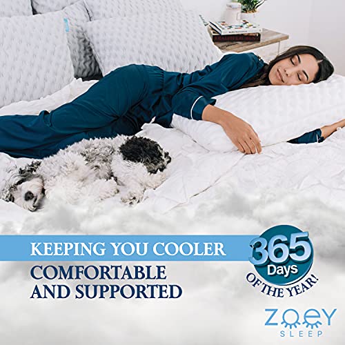 Zoey Sleep Side Sleep Pillow King Size Adjustable Memory Foam Q553