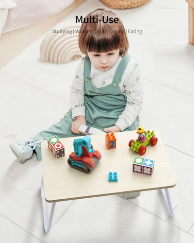 Foldable Lap Table for Bed, Portable Laptop Desk - Maple R970