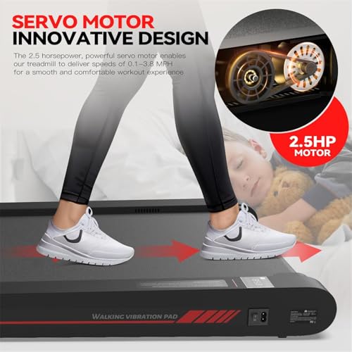 Sperax Walking Vibration Pad with APP, 3 in 1 Under Desk Treadmill M5277