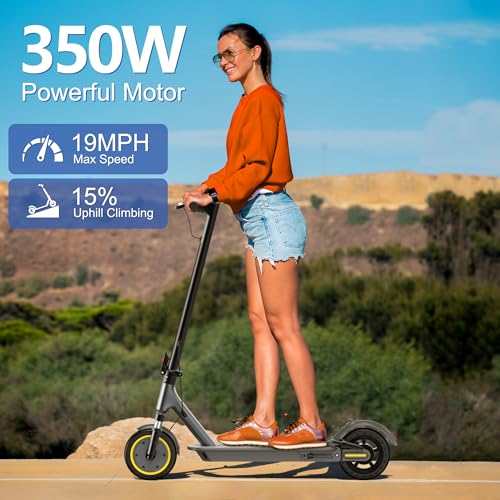 NAVIC Electric Scooter for Adults, Folding E-Scooter with Dual Braking and Dual Suspension B3040