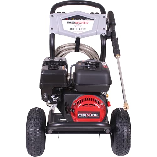 Simpson Cleaning 3400 PSI Gas Pressure Washer, 2.5 GPM, CRX Engine, 25-Foot Hose K189