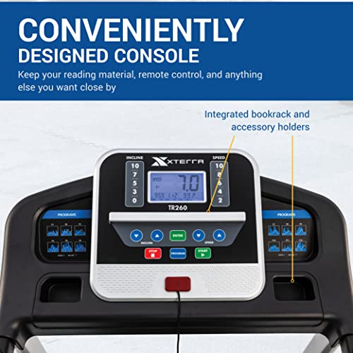 XTERRA Fitness Folding Smart Treadmill, 250+ LB Capacity S290