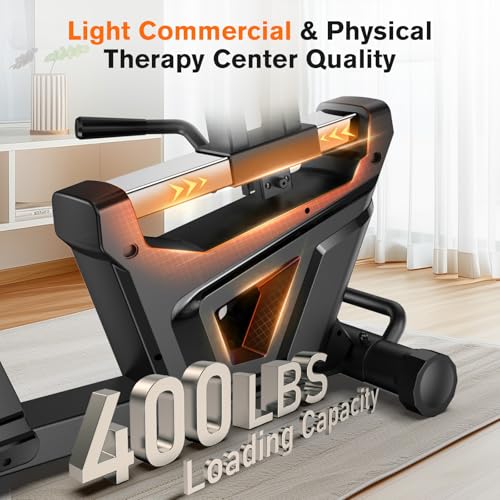 pooboo Recumbent Exercise Bike with Arm Exerciser, Magnetic Resistance, 400LBS Capacity B156072