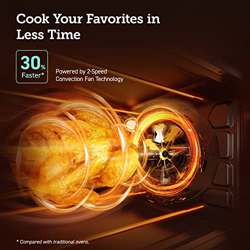 COSORI 11-in-1 Air Fryer Oven, 13Qt with Rotisserie, Recipe Book & 6 Accessories G17087