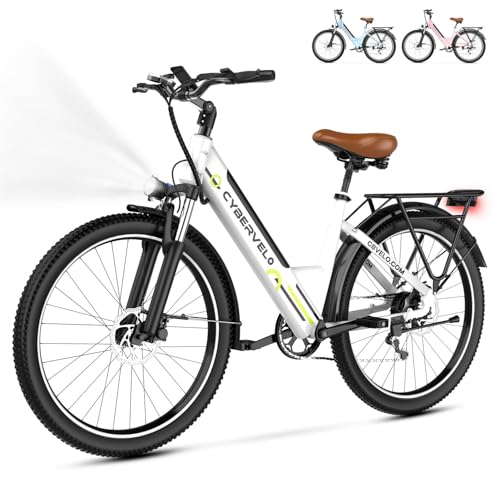 1000 Peak Electric Bike for Adults, 80 Miles Removable Battery, 26" 7-Speed D960