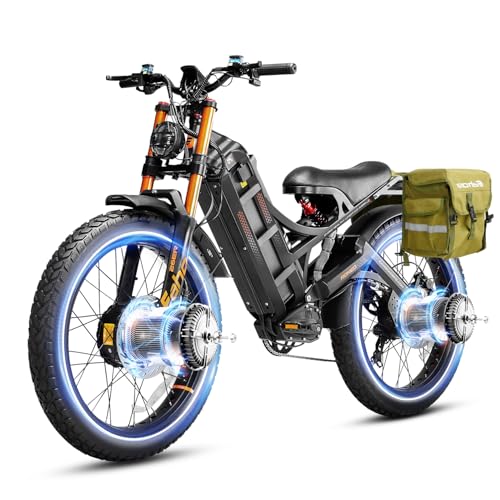 Romeo Pro 3 Electric Bike for Adults 5000W Dual Motor 60V 80Ah Fat Tire Full Suspension I27752