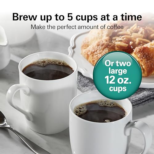 Hamilton Beach 5 Cup Drip Coffee Maker with Programmable Clock, Black & Stainless Steel S78391