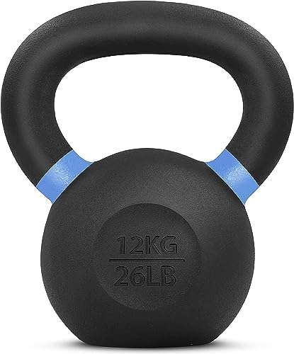Yes4All Powder Coated Cast Iron Kettlebell Weight Set for Home Gym N15817