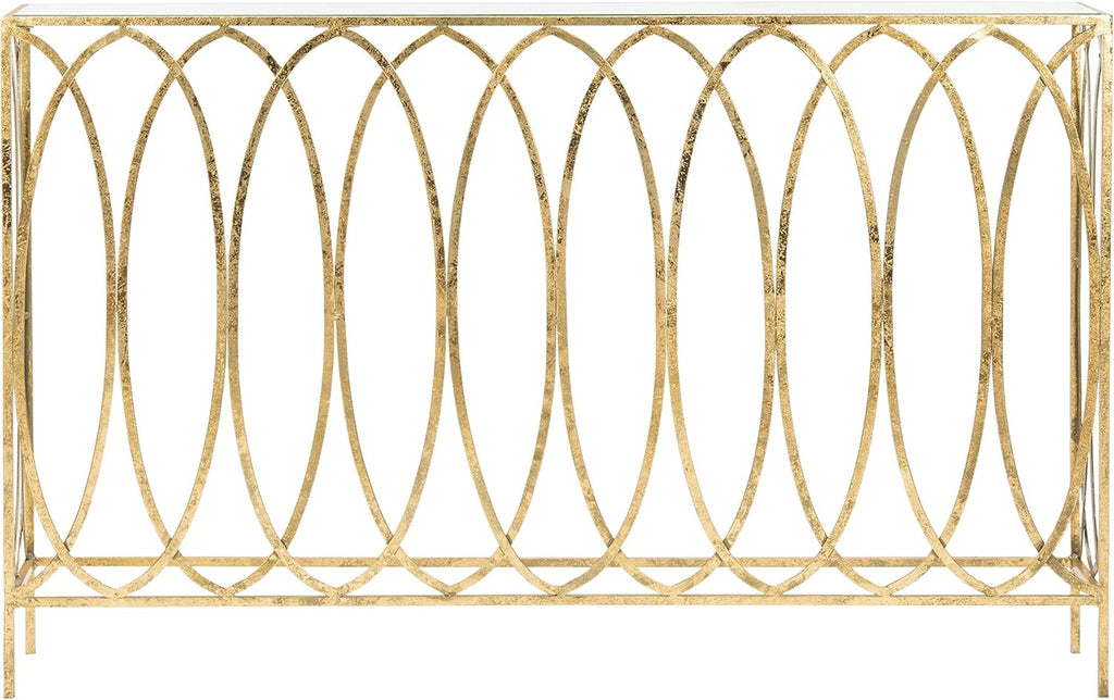 Safavieh Home Carina Gold Foil Glass Console Table S95666