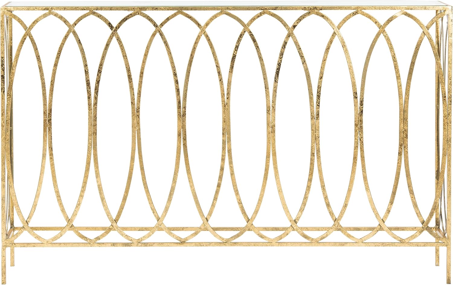 Safavieh Home Carina Gold Foil Glass Console Table S95666