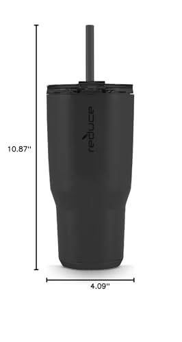 REDUCE Cold1 34 oz Tumbler with Lid and Straw, Vacuum Insulated Stainless Steel D10206