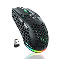 SM600 White Wireless Gaming Mouse, 8000 DPI Tri-Modes RGB E7535