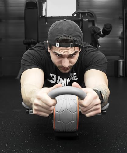 DMoose Fitness Ab Roller Wheel with Elbow Support & 2 Knee Pads U1450