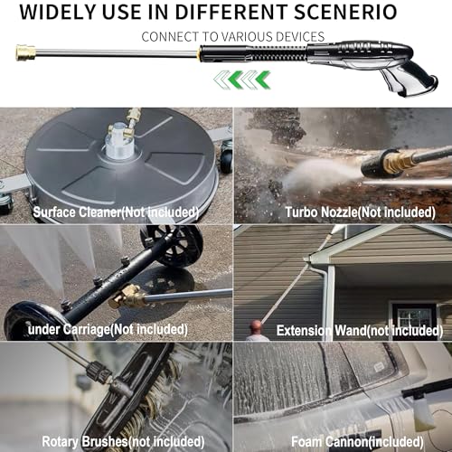 Electric Pressure Washer 4500 PSI 3.2 GPM with 4 Nozzles and Foam Cannon G786027