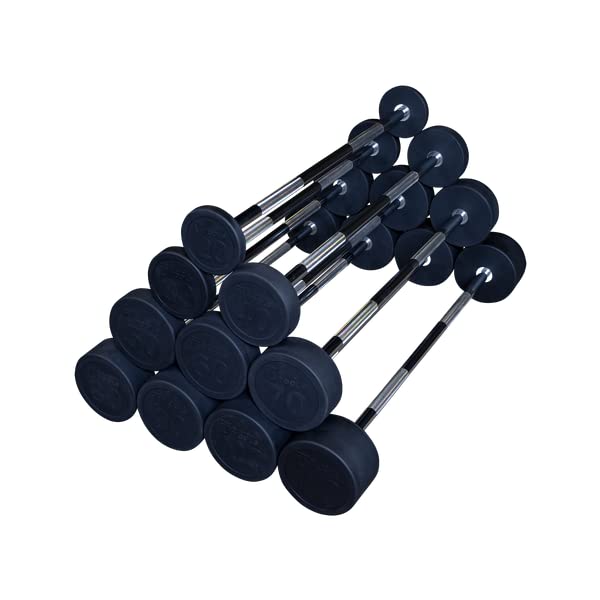 Body-Solid Rubber Coated Fixed Weight Straight Barbell L970198