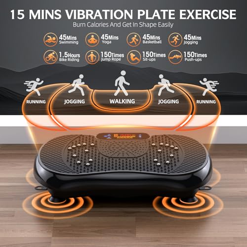 Vibration Plate Exercise Machine for Full Body Workout at Home Q99449