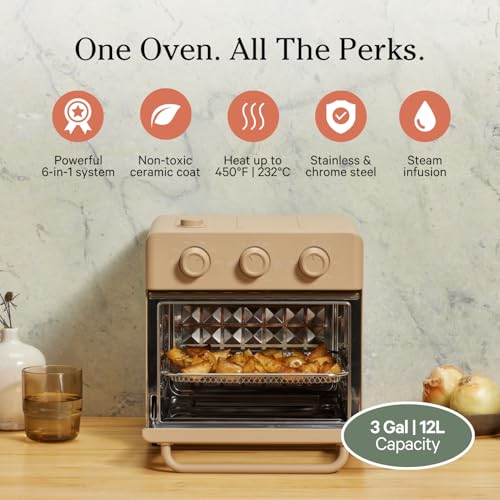 Our Place Wonder Oven 6-in-1 Air Fryer & Toaster Oven with Steam Infusion, Char J748