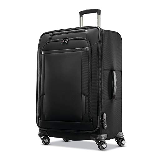 Samsonite Pro Travel Softside Expandable Luggage with Spinner Wheels, Black, Carry-On 21-Inch L839