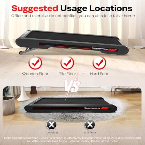 Sperax Walking Vibration Pad with APP, 3 in 1 Under Desk Treadmill M5277
