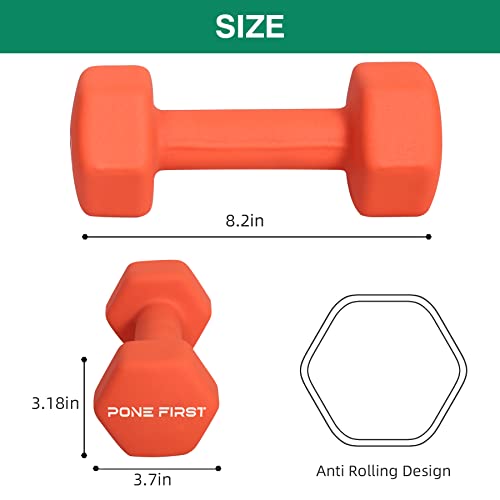 Neoprene Dumbbell Hand Weight Pairs for Home Gym Exercise N796