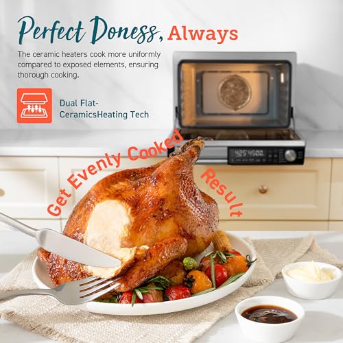 COSORI 11-in-1 Air Fryer Oven, 13Qt with Rotisserie, Recipe Book & 6 Accessories G17087
