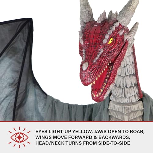 Haunted Hill Farm Motion-Activated 7.5-Ft. Smoldering Ghoul Animatronic Halloween Decoration N1475